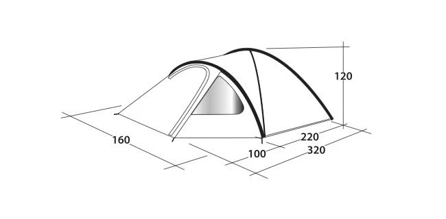 Outwell Cloud 2 Tent 8 Outwell Cloud 2 Tent - Image 8