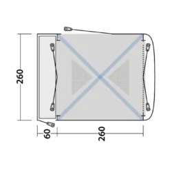 Outwell Milestone Shade Air Drive Away Awning -UK Outdoor Equipment Sales 2024 111093 milestone shade air drawing floorplan 3