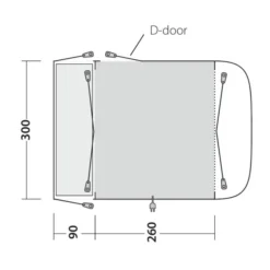 Outwell Newburg 260 Drive Away Awning -UK Outdoor Equipment Sales 2024 111102 newburg 260 drawing floorplan3