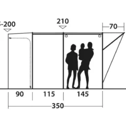 Outwell Newburg 260 Drive Away Awning -UK Outdoor Equipment Sales 2024 111102 newburg 260 drawing other4