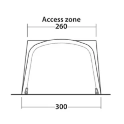 Outwell Newburg 260 Drive Away Awning -UK Outdoor Equipment Sales 2024 111102 newburg 260 drawing other5