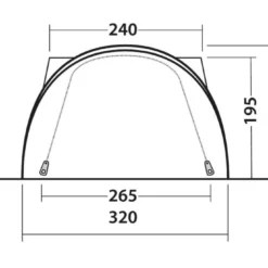 Outwell Lakecrest Drive Away Awning -UK Outdoor Equipment Sales 2024 111166 lakecrest drawing other5