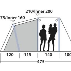 Outwell Rosedale 4PA Air Tent -UK Outdoor Equipment Sales 2024 111178 rosedale 4pa drawing other4