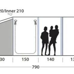 Outwell Wood Lake 7ATC Air Tent -UK Outdoor Equipment Sales 2024 111200v21 063