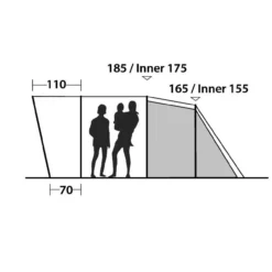 Easy Camp Palmdale 400 Tent -UK Outdoor Equipment Sales 2024 120368 palmdale 400 drawing elevation 4
