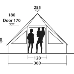 Easy Camp Moonlight Cabin Tent -UK Outdoor Equipment Sales 2024 120444 moonlight cabin drawing other5