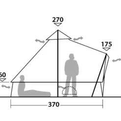 Robens Klondike Tent -UK Outdoor Equipment Sales 2024 130189 klondike drawing elevation 4 4
