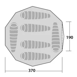 Robens Klondike Tent -UK Outdoor Equipment Sales 2024 130189 klondike drawing floorplan 3 4