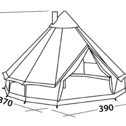 Robens Klondike Tent -UK Outdoor Equipment Sales 2024 130189 klondike drawing perspective 2 4