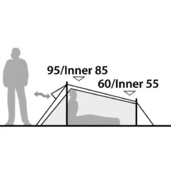 Robens Arrow Head Tent -UK Outdoor Equipment Sales 2024 130213 arrow head drawing elevation 4 1