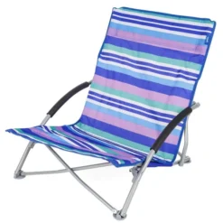 Yello Low Beach Chair Stripe Blue -UK Outdoor Equipment Sales 2024 1whwmatm