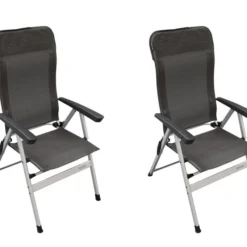 Vango Highbury Textilene Chair (Two Chair Pack) -UK Outdoor Equipment Sales 2024 2022 vango furniture chairs highbury textilene shadow grey hi double chair mediumsquare 1