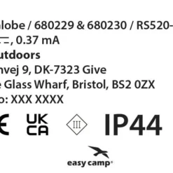 Easy Camp Coloured Globe Light Chain -UK Outdoor Equipment Sales 2024 680230.2