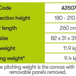 Quest Falcon 300 Low Poled Drive Away Awning -UK Outdoor Equipment Sales 2024 a3507 10 midsize