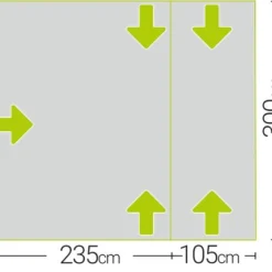 Quest Falcon 300 Low Poled Drive Away Awning -UK Outdoor Equipment Sales 2024 a3507 7 midsize