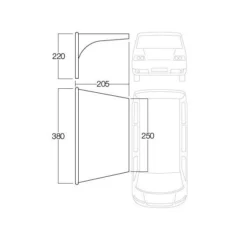 Vango AirBeam Sky Canopy 2.5m 27 Vango AirBeam Sky Canopy 2.5m -UK Outdoor Equipment Sales 2024 airbeam sky canopy for caravan motorhomes 25m3
