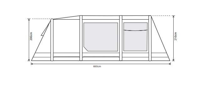 Outdoor Revolution Airedale 5.0S Tent 4 Outdoor Revolution Airedale 5.0S Tent - Image 4