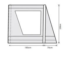 Outdoor Revolution Airedale 7.0SE / 9.0SE Front Porch Extension -UK Outdoor Equipment Sales 2024 airedale 7se 9se front porch extension floorplan 1