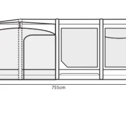 Outdoor Revolution Airedale 7.0SE Including Footprint & Lounge Liner -UK Outdoor Equipment Sales 2024 airedale 7se floorplan 2