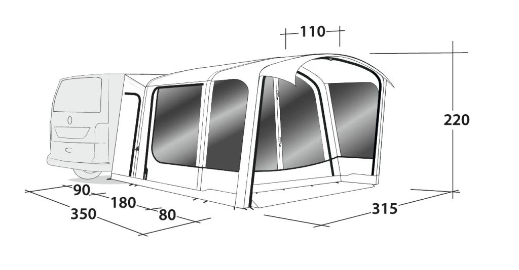 Outwell Maryville 260SA Flex Drive Away Air Awning 17 Outwell Maryville 260SA Flex Drive Away Air Awning - Image 17