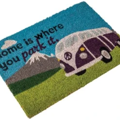Quest Heavy Duty Coir Home Is Where You Park It (camper Van) Mat