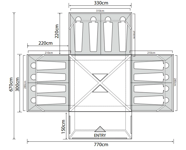 Outdoor Revolution Camp Star 1200 Air Tent Bundle (2022) 11 Outdoor Revolution Camp Star 1200 Air Tent Bundle (2022) - Image 11