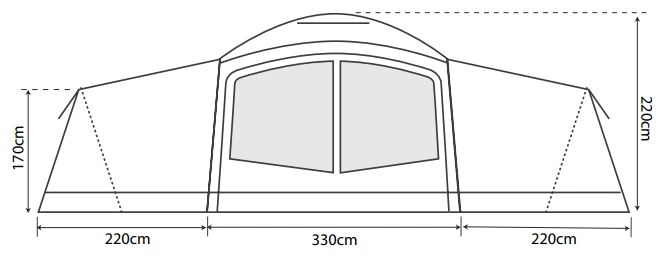 Outdoor Revolution Camp Star 1200 Air Tent Bundle (2022) 12 Outdoor Revolution Camp Star 1200 Air Tent Bundle (2022) - Image 12