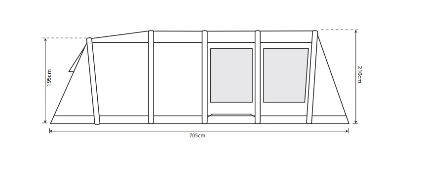 Outdoor Revolution Camp Star 600 Air Tent Bundle (2022) 12 Outdoor Revolution Camp Star 600 Air Tent Bundle (2022) - Image 12