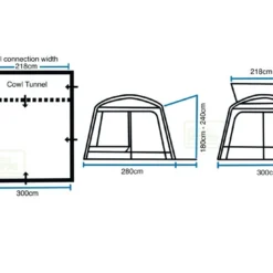 Outdoor Revolution Cayman Classic Low/Mid Drive Away Awning -UK Outdoor Equipment Sales 2024 cayamn
