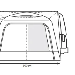 Outdoor Revolution Cayman Air Mid Drive Away Awning -UK Outdoor Equipment Sales 2024 cayman air 3 2