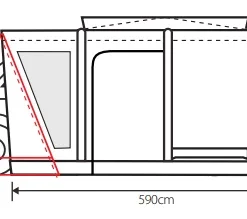 Outdoor Revolution Cayman Cacos Air SL Low Driveaway Awning -UK Outdoor Equipment Sales 2024 cayman cacos air sl 8