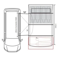 Outdoor Revolution Cayman Cacos Air SL Low Driveaway Awning -UK Outdoor Equipment Sales 2024 cayman cacos air sl 9main 1