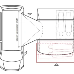 Outdoor Revolution Cayman Curl Air Low Drive Away Awning -UK Outdoor Equipment Sales 2024 cayman curl air low 5