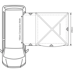 Outdoor Revolution Cayman Midi Air Low Drive Away Awning -UK Outdoor Equipment Sales 2024 cayman midi air 1