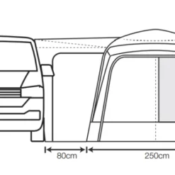 Outdoor Revolution Cayman Midi Air Mid Drive Away Awning -UK Outdoor Equipment Sales 2024 cayman midi air 3 1