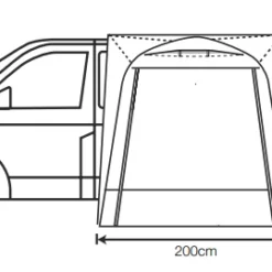 Outdoor Revolution Outhouse Handi Mid Drive Away Awning -UK Outdoor Equipment Sales 2024 cayman outhouse handi 3