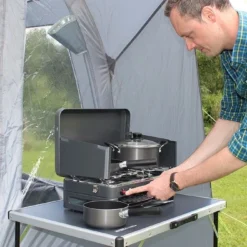 Outdoor Revolution Twin Burner Gas Stove & Grill -UK Outdoor Equipment Sales 2024 cook2105 twinburnergasstovegrill l4