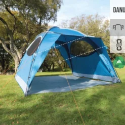 Vango Danu Hub -UK Outdoor Equipment Sales 2024 earth collection poled infographics call outs 12 medium