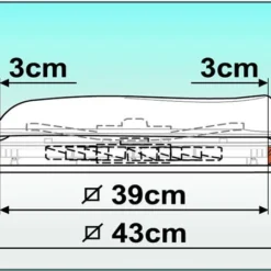 Fiamma 400 X 400 Roof Vent White -UK Outdoor Equipment Sales 2024 fiamma vent plan1