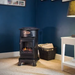 Provence 3kw Portable Gas Heater In Blue -UK Outdoor Equipment Sales 2024 img 3010 logs blurred books 2022g 1