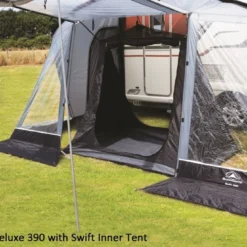 Sunncamp Swift 390 SC Caravan Awning -UK Outdoor Equipment Sales 2024 inner tent inside swift 390 deluxe 5 amended np