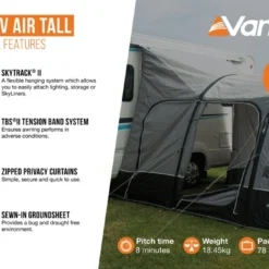Vango Kela V Tall AirAway Drive Away Awning -UK Outdoor Equipment Sales 2024 kela v air tall2