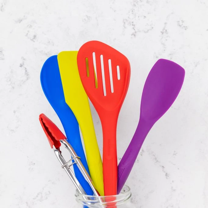 Colourworks 5 Piece Silicone Kitchen Utensils Set 2 Colourworks 5 Piece Silicone Kitchen Utensils Set - Image 2