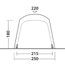 Outwell Linnburg Air Rear Drive Away Awning Package -UK Outdoor Equipment Sales 2024 linnburg air rear2