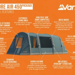 Vango Lismore Air 450 Tent Package -UK Outdoor Equipment Sales 2024 lismore air 450 package medium
