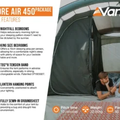 Vango Lismore Air 450 Tent Package -UK Outdoor Equipment Sales 2024 lismore air 450 package2 medium