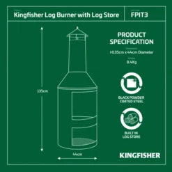 Log Burner With Log Store -UK Outdoor Equipment Sales 2024 log burner 4