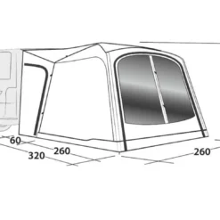Outwell Milestone Dash Drive Away Awning -UK Outdoor Equipment Sales 2024 milestone dash dimensions