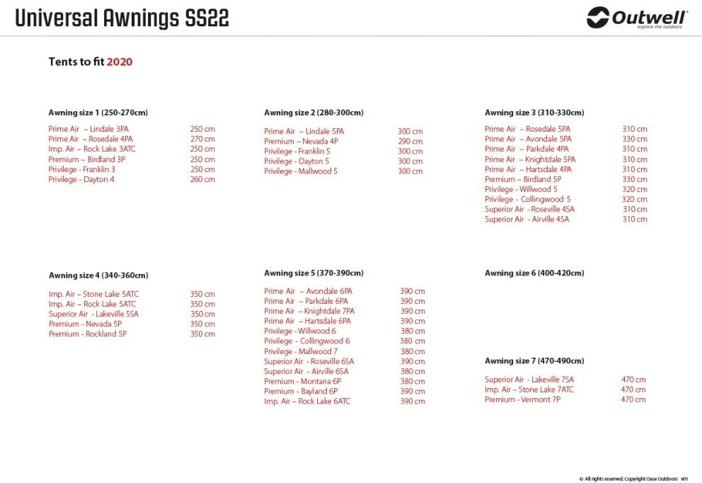 Outwell Universal Awning Size 2 15 Outwell Universal Awning Size 2 - Image 15