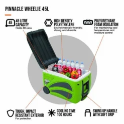 Vango Pinnacle 45L Wheelie Cooler - 100 Hr 14 Vango Pinnacle 45L Wheelie Cooler - 100 Hr -UK Outdoor Equipment Sales 2024 pinnacle wheelie 45l infographic lo